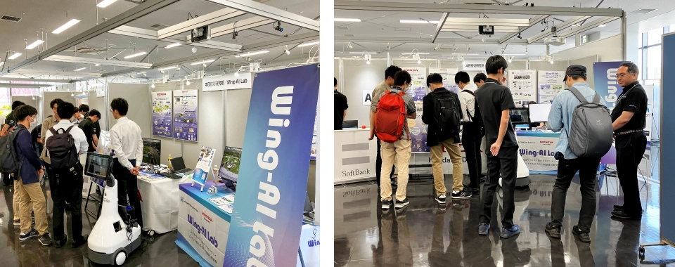 2024年9月3日(火)~6日(金)「第42回日本ロボット学会学術講演会(RSJ2024)」にてWing-AI Labの紹介を行いました。